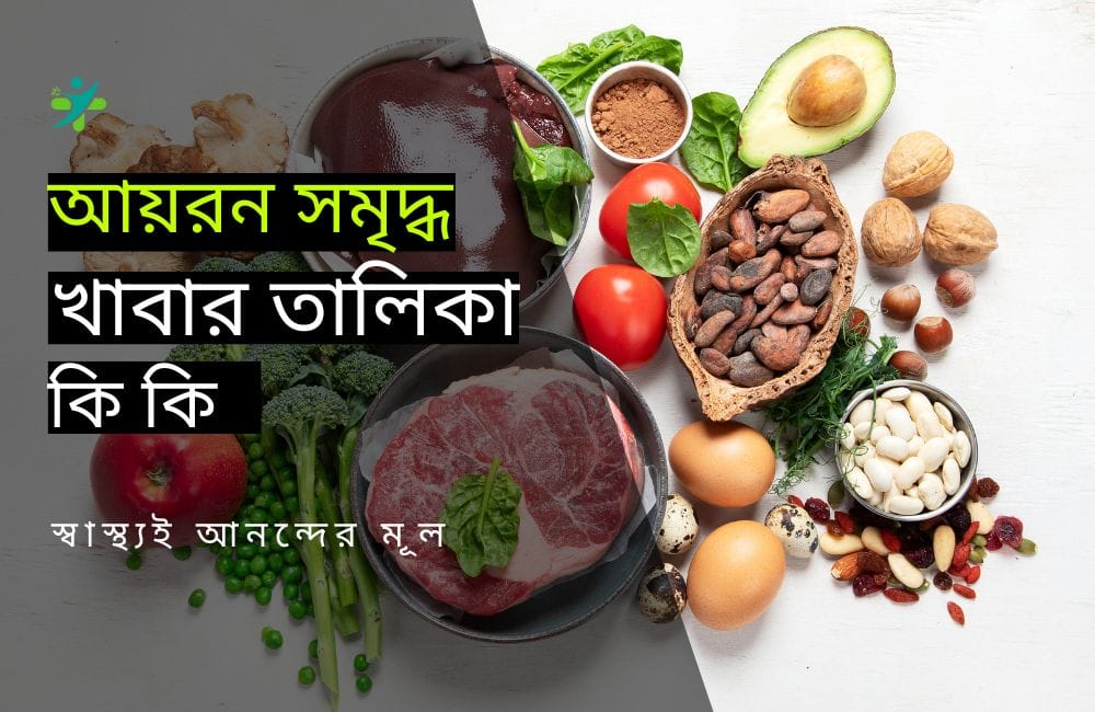 আয়রন সমৃদ্ধ খাবার তালিকা কি কি